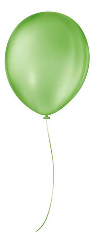 Balão De Festa Látex Liso - Cores - 9  23cm - 50 Unidades Cor Verde Maçã