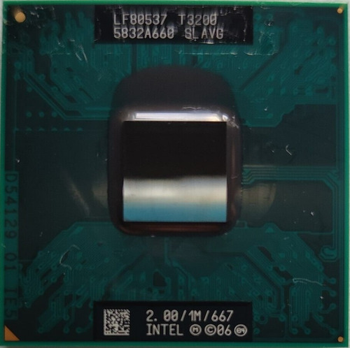 Procesador Intel Pentium Dual-core T3200 | 2 Ghz | 1 Mb (Usado)