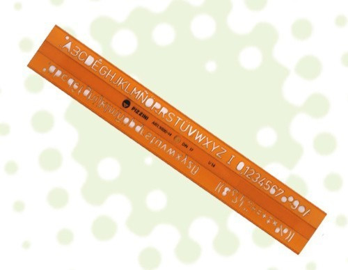 Imagen 2 de 2 de Letrógrafo Pizzini 12mm - Art. 5880-12