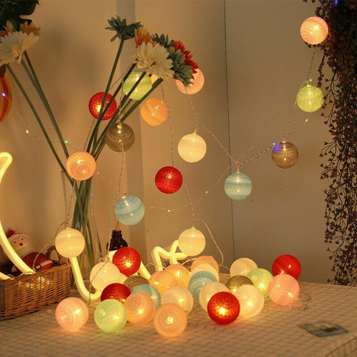 Serie Led Luces 4m 20 Focos Decoración Int Fiestas Navidad