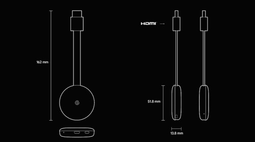 Google Chromecast 3.ª Generación Ga00439 - Carbón