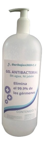 Gel Antibacterial Con Válvula Dosificadora De 1 Litro