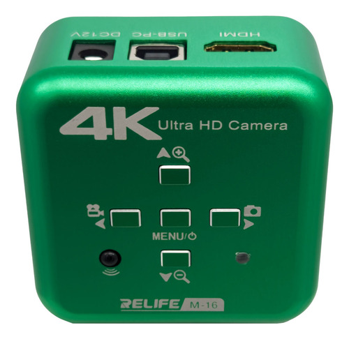 Camara M-16 4k Hdmi Relife Para Microscopio Trinocular Color Verde