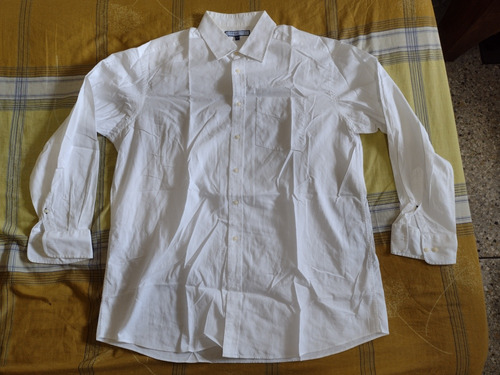 Camisa Marca Tommy Hilfiger Color Blanco Talla Xl