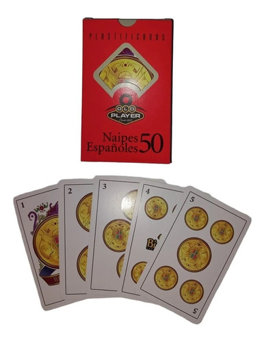 Cartas Española Juego 50 Naipes Old Player Barajas Truco