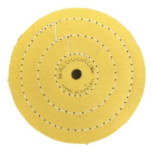 Roda Algodão Amarelo 200mm- Brilho Espelhamento Cm