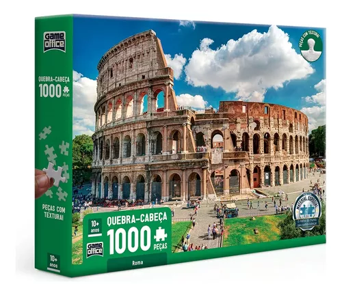 Jogo Puzzle Quebra Cabeça Coliseu Roma 500 Peças País Itália