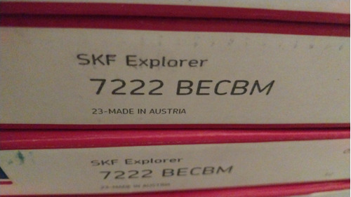 Rodamiento 7222 Becbm Marca Skf