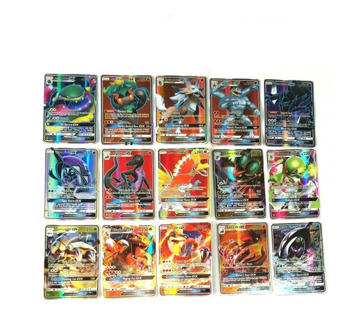 Cartas Pokemon Gx 120 Piezas (76gx 44tag Team) Coleccionable