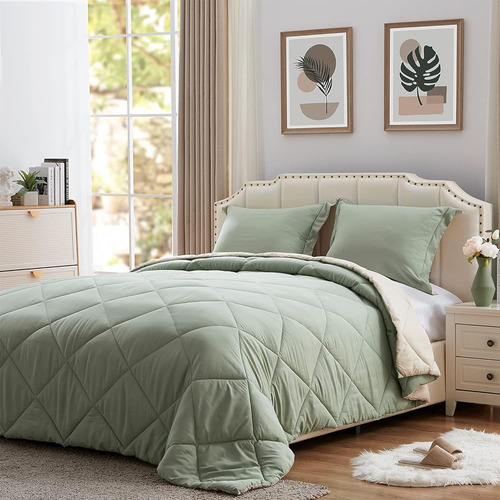 Nexhome Lightweight Comforter Set Twin Size, Down Alternativ