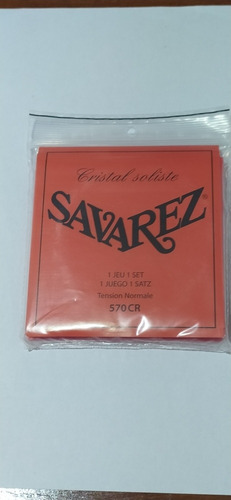 Juego De Cuerdassavarez Cristal Soliste Tensión Normal 570cr