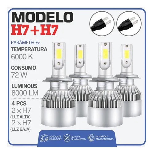 Am Kit Faros Delanteros Led Luz Alta Y Luz Baja Para Suzuki