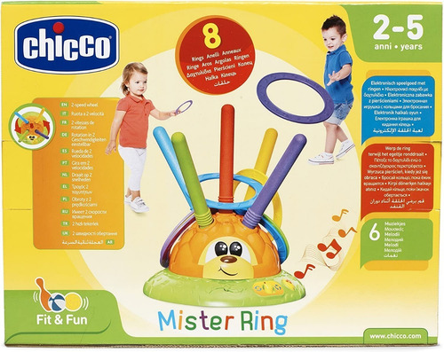Juego Didactico Niños Lanza Anillos Chicco Mr. Ring