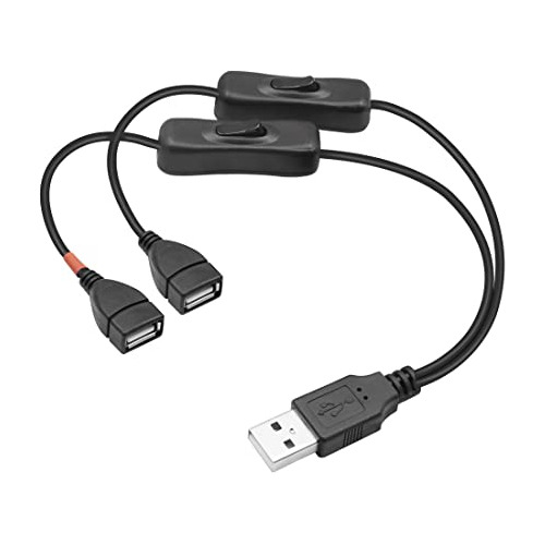 Divisor Usb Yacsejao Con Interruptor Usb A 2.0 Macho A Usb D