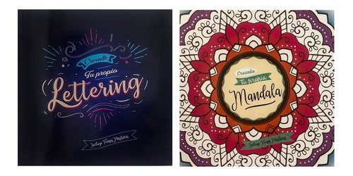 Libro Colorear Creando Tu Propio Lettering O Mandala Pack 2