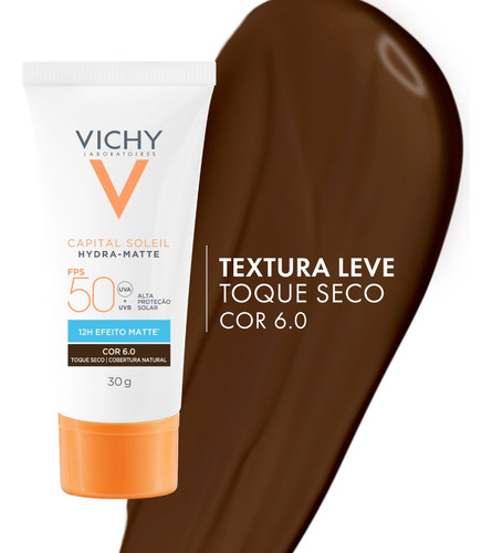 Protetor Solar Capital Soleil Hydramatte 6.0 30g Vichy