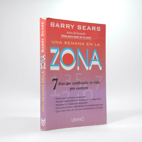 Una Semana En La Zona Barry Sears Ediciones Urano 2003 Bf5