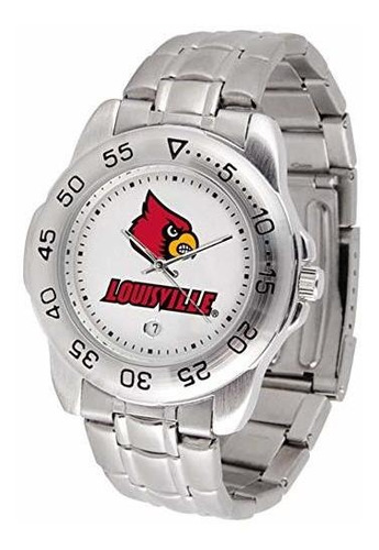 Louisville Cardinals Men's Sport 'game Day Steel' Reloj