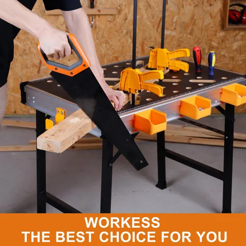 Banco De Trabajo Portátil 1000 Lbs, Mesa Plegable Resistente