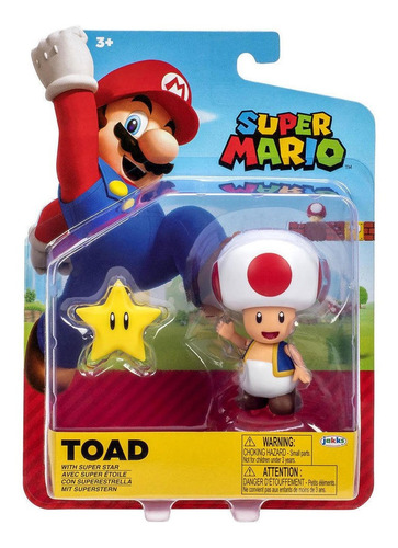 Figura De Toad De 10 Cm Nintendo Super Mario