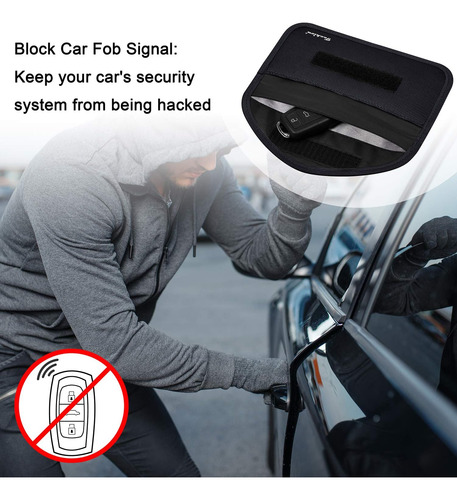 Bolsa De Bloqueo De Señal Techion Rfid Faraday Negra