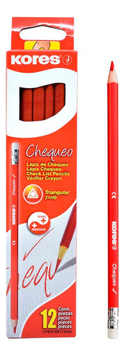 Kores Set 12 Barra Adhesiva De 40gr Mas 12 Lapiz Chequeo