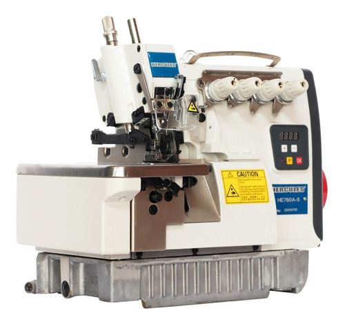 Imagen 2 de 4 de Maquina Overlock 5 Hilos Hercules C/mueble Y Motor Ahorrad