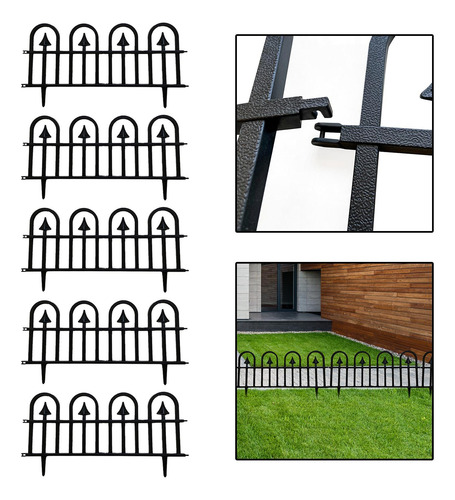 5x Jardín Borde Borde Valla Liner Patio Planta Ribete