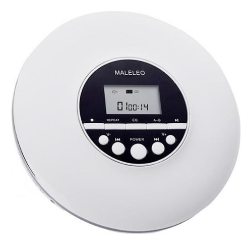 G Leitor De Cd Portátil Multifuncional Estéreo Leve Branco