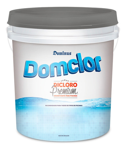 Dicloro Premium Granulado 56% Domclor P/ Piscina Balde 10kg