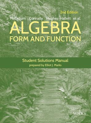 Libro Algebra: Form & Function 2e Ssm - Mccallum