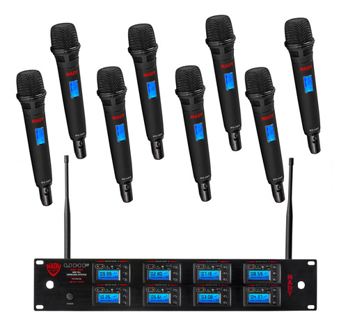 Sistema Inalambrico Profesional Uhf 1000 Canal 8 Microfono 