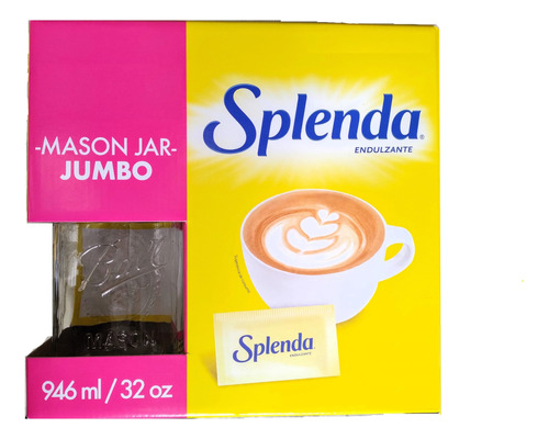 Splenda Endulzante Sustituto De Azucar 600 Sobres + Frasco