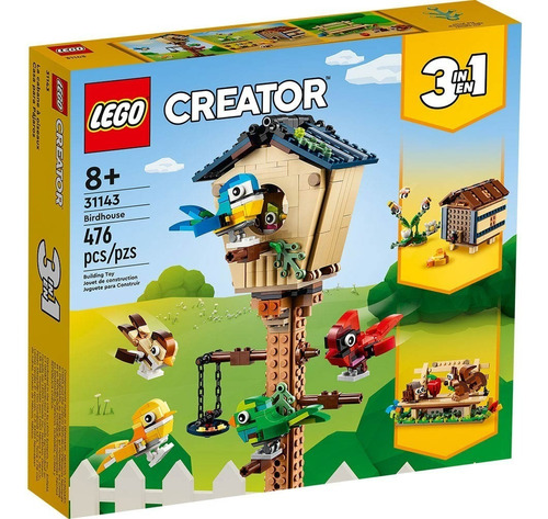 Lego Creator 3 En 1 Pajarera 31143 - 476 Pz Cantidad De Piezas 88