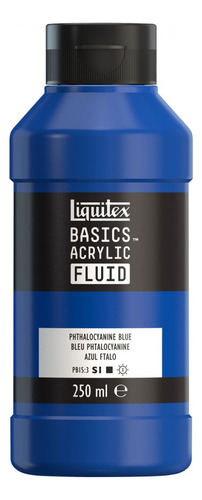 Tinta Acrílica Basics Fluid 250ml Phthalocyanine Blue