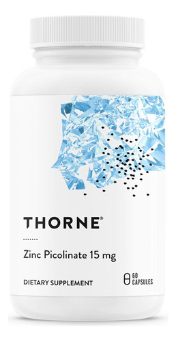 Picolinato De Zinc 15 Mg Thorne 60 Cápsulas