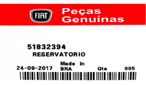 Deposito Envase De Agua Punto Strada Palio Siena 1.8 2 Patas