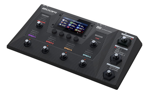 Procesador Multiefectos Zoom B6 Bass Con 4 Cajas Di, A/b...