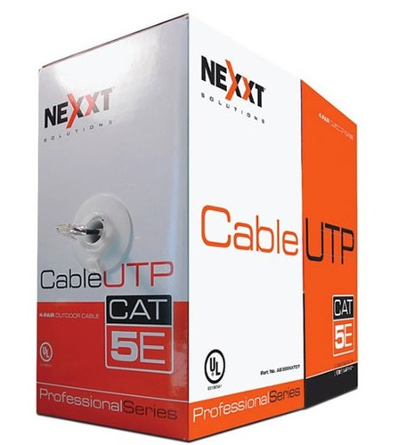 Nexxt Cable Utp Cat 5e Exterior Rollo 305m Negro 100% Cobre