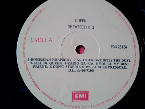 Discos Lp Vinilo Queen Greatest Hits 1986