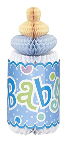 Centro De Mesa Para Baby Shower,color Azul 12 In. Marca Pyle