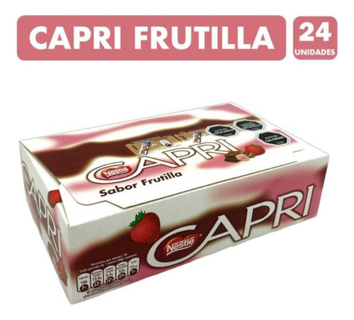 Chocolates Capri De Frutilla (24 Uni)