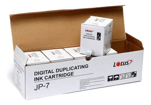 Tinta Duplicador Lotus Compatível Para Dx2430 500ml Preto 5x