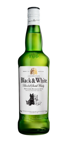 Imagen 1 de 2 de Whisky Black & White 750ml