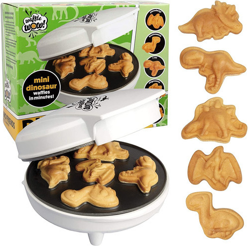 Mini Waffle Maker De Dinosaurios - Hacer El Desayuno Diver