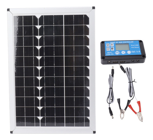 Kit De Panel Solar De 100w Módulo Solar Monocristalino Con