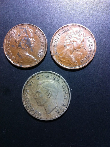 3 Monedas Gran Bretaña Colección Oferta+regalo