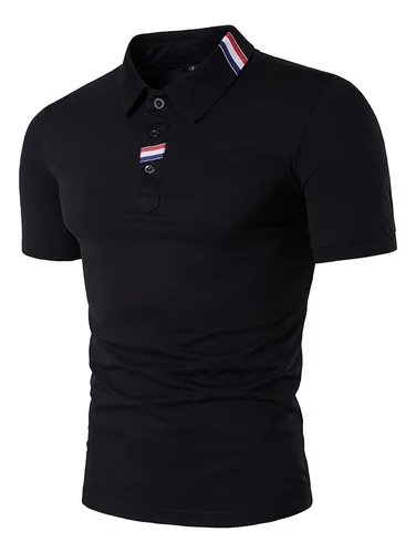 Playera rayas blanco y negro hombre hot sale