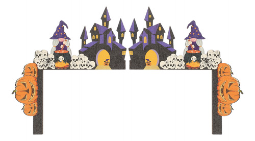 Set De Decoración Con Marco De Puerta De Halloween Para Fies