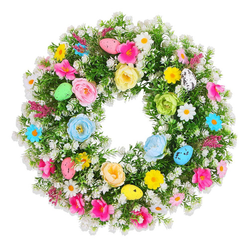 Guirnalda De Huevos De Pascua, Guirnalda De Flores 55cm